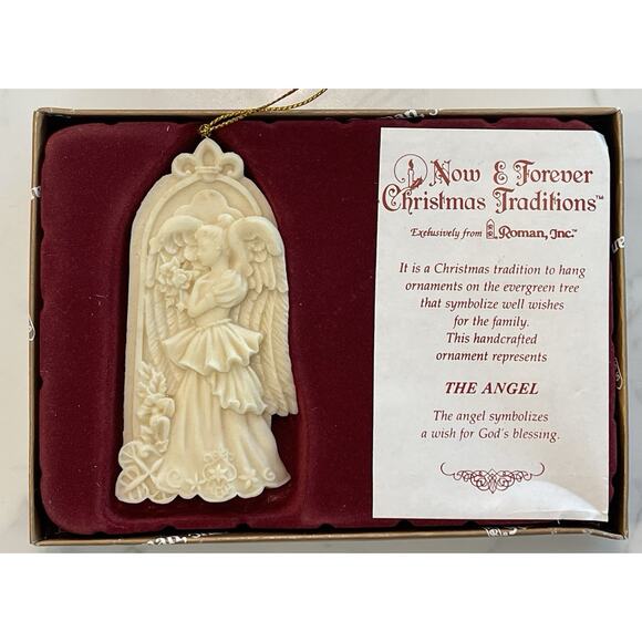 Vintage Now Forever Christmas Traditions The Angel Ornament in Box 1995 - Picture 1 of 4